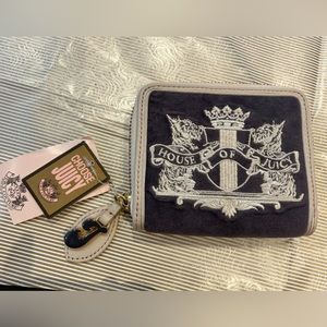 Vintage Juicy Couture Wallet NWT - House of Juicy - Velvet Embroidered Logo Y2K